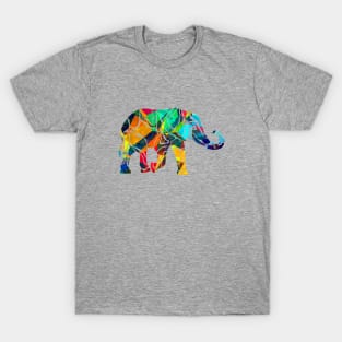 Abstract Colored Elephant T-shirt T-Shirt